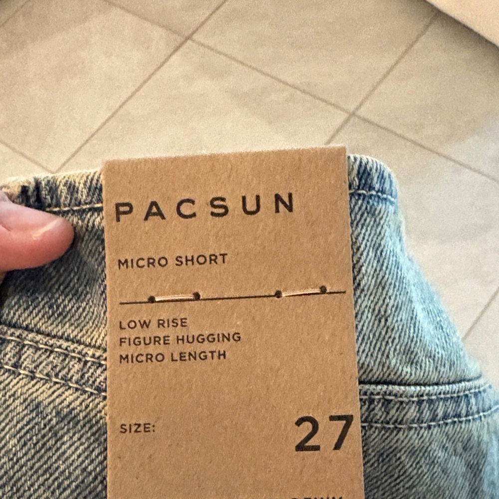 PacSun Light Blue Micro Short Denim